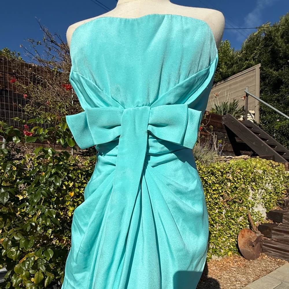 Arnold Scaasi 1990 Resort silk gown - Picture 6 of 8